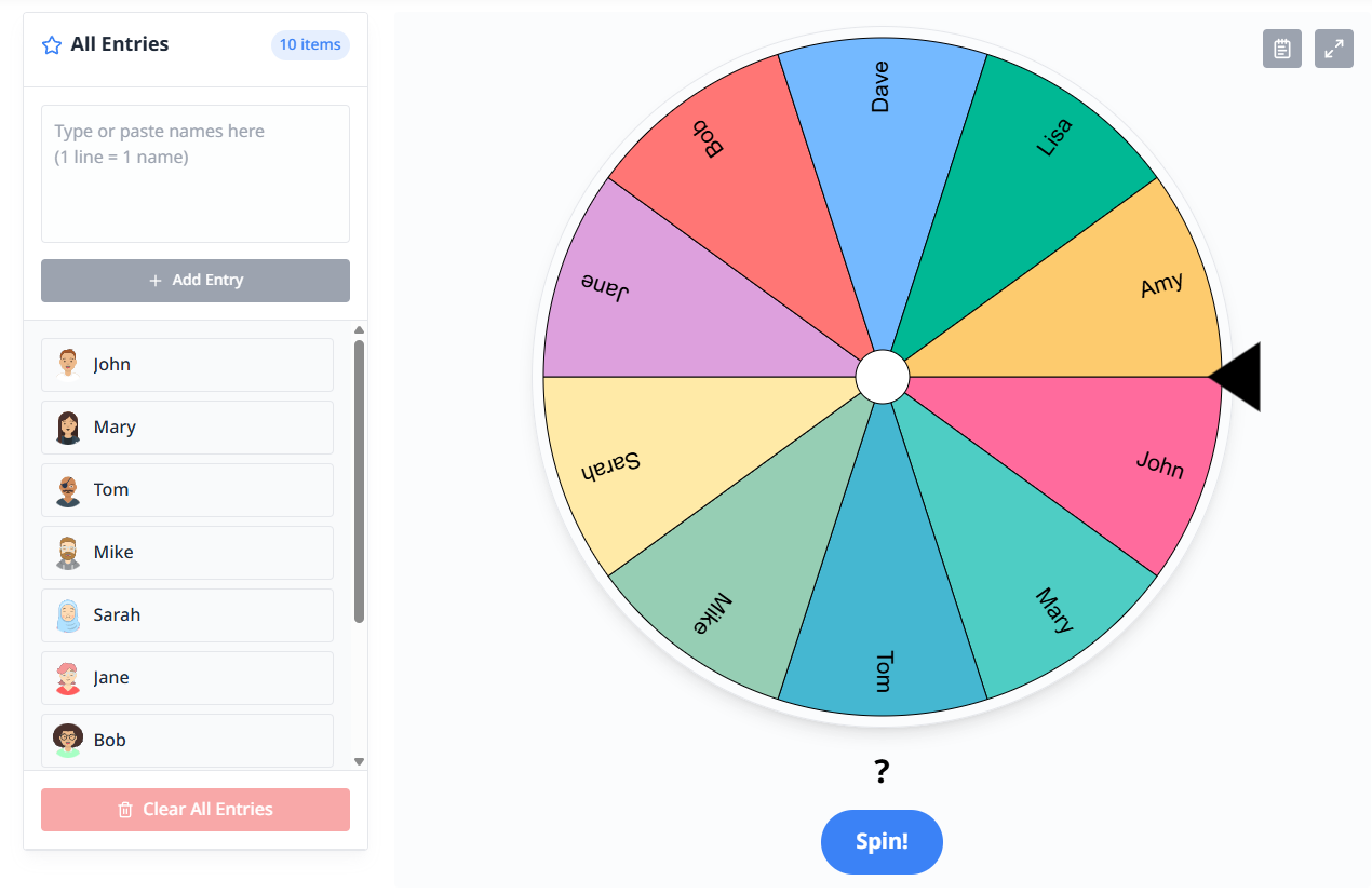 Digital Spinning Wheel